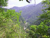 Kloof en weg in Taroko